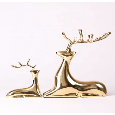 Christmas gift home decoration pure copper handicraft deer