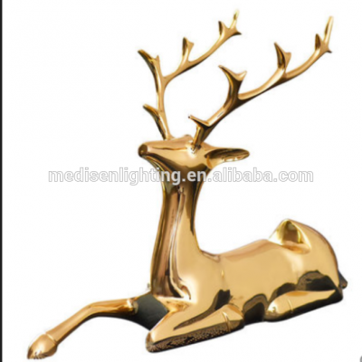 Elegant pure copper deer crafts decoration TV cabinet winecabinet living room decorationEuropean style room decoration gift idea